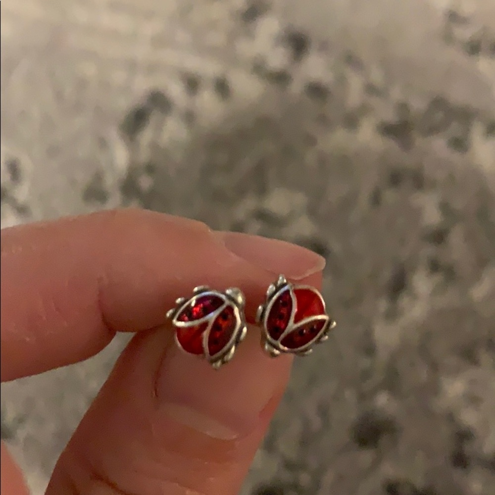 Ladybug Stud Earrings